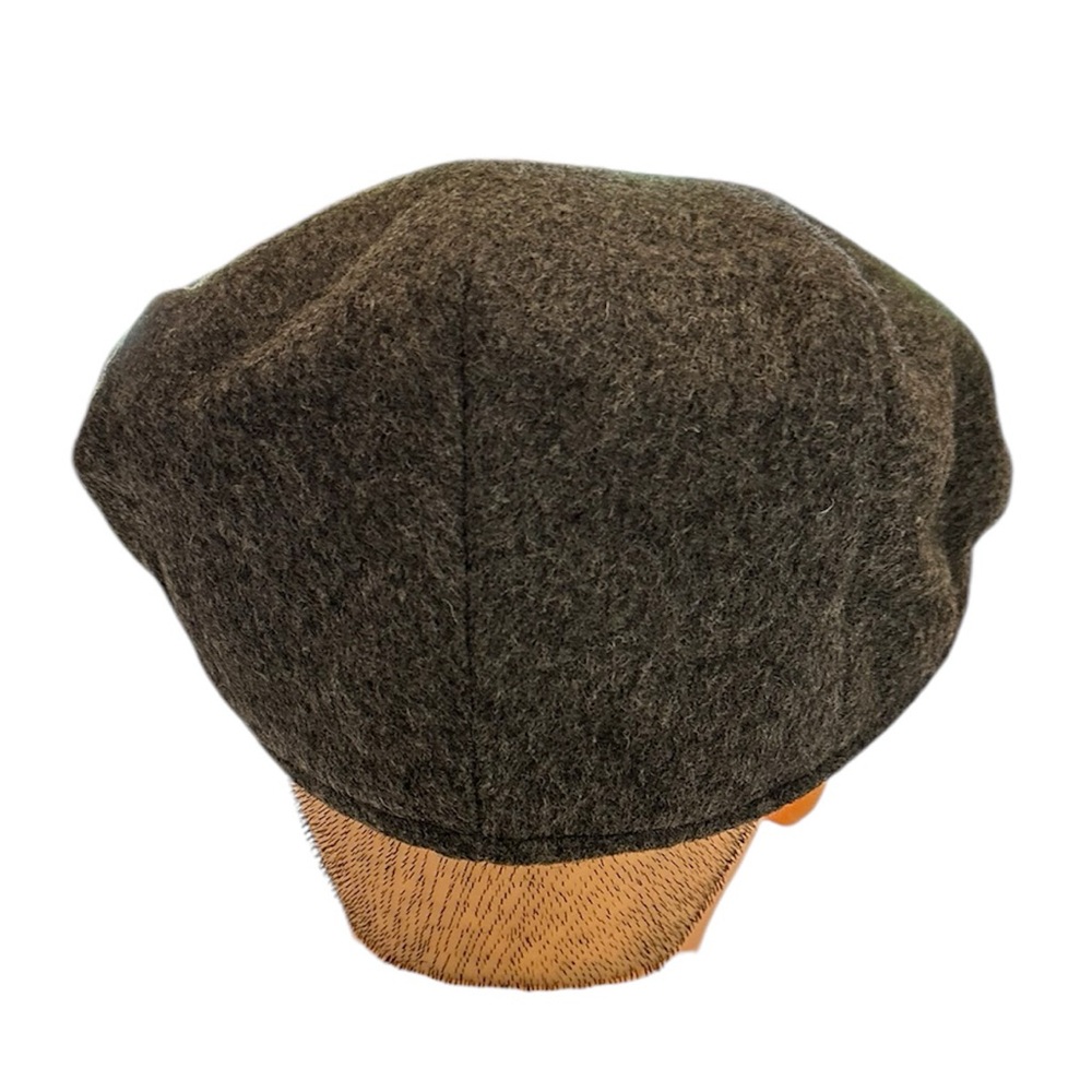 Brooks Brothers 100% Wool Newsboy Cap Charcoal Gray size 7 1/8 - Picture 6 of 6